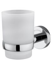 Стакан для зубных щеток с держателем WONZON & WOGHAND EASY, Хром (WW-8121)