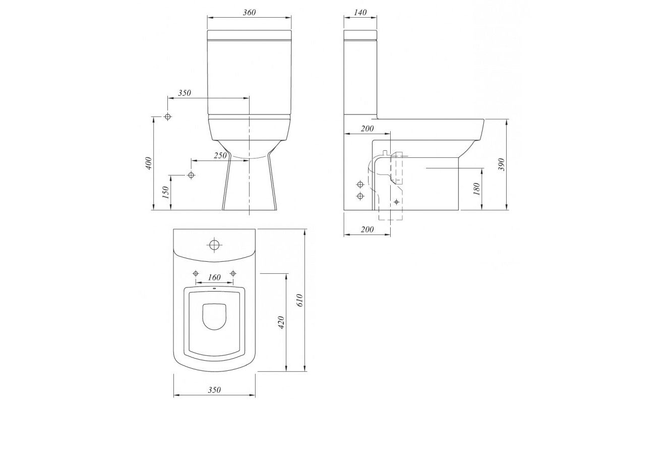 Приобрести напольный унитаз-компакт kale basics + крышка с микролифтом