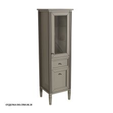 Caprigo Пенал ALBION 46 см, правый, серый, эмаль