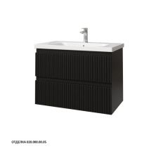 Caprigo Тумба с раковиной FORTE-Smalty TYPE 80 см, черная, эмаль 38412eml 7