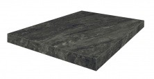 Ступень Coliseumgres Firenze nero 33х90см, черная, угловая, левая