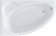 Santek Эдера асимметричная акриловая ванна 170х110 см, левостороняя, белая