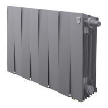 Royal Thermo Радиатор биметаллический Pianoforte 300 /Silver Satin ( серебристый ) VDR80 - 8 секц.