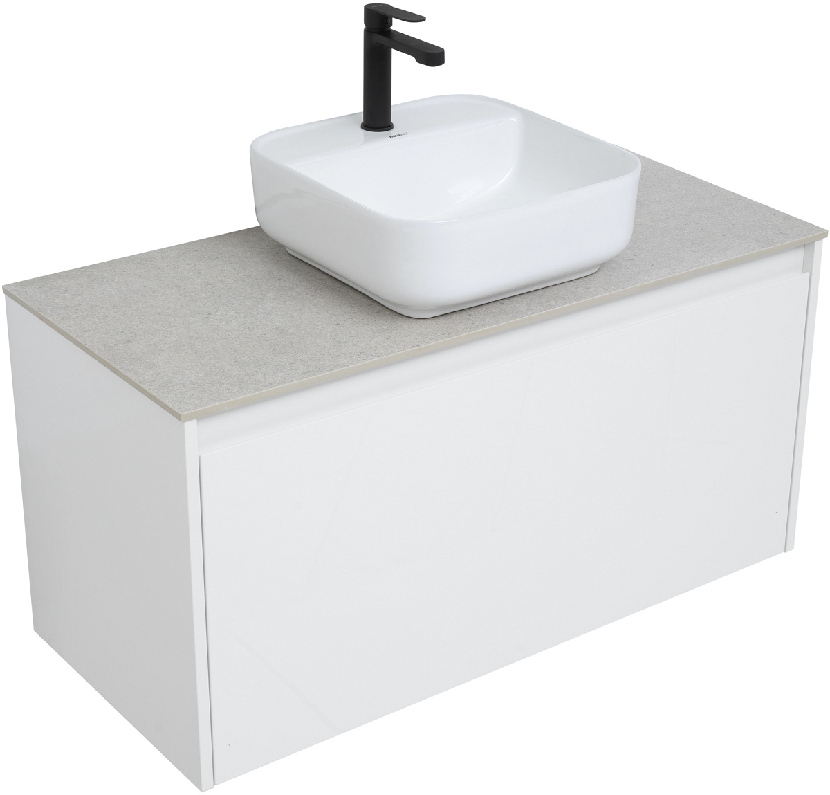 Приобрести aquanet тумба со столешницей nova lite 100 см, белая (1 ящик)