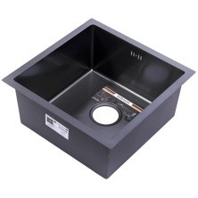 Gerhans Кухонная мойка 44х44 см, под столешницу, графит