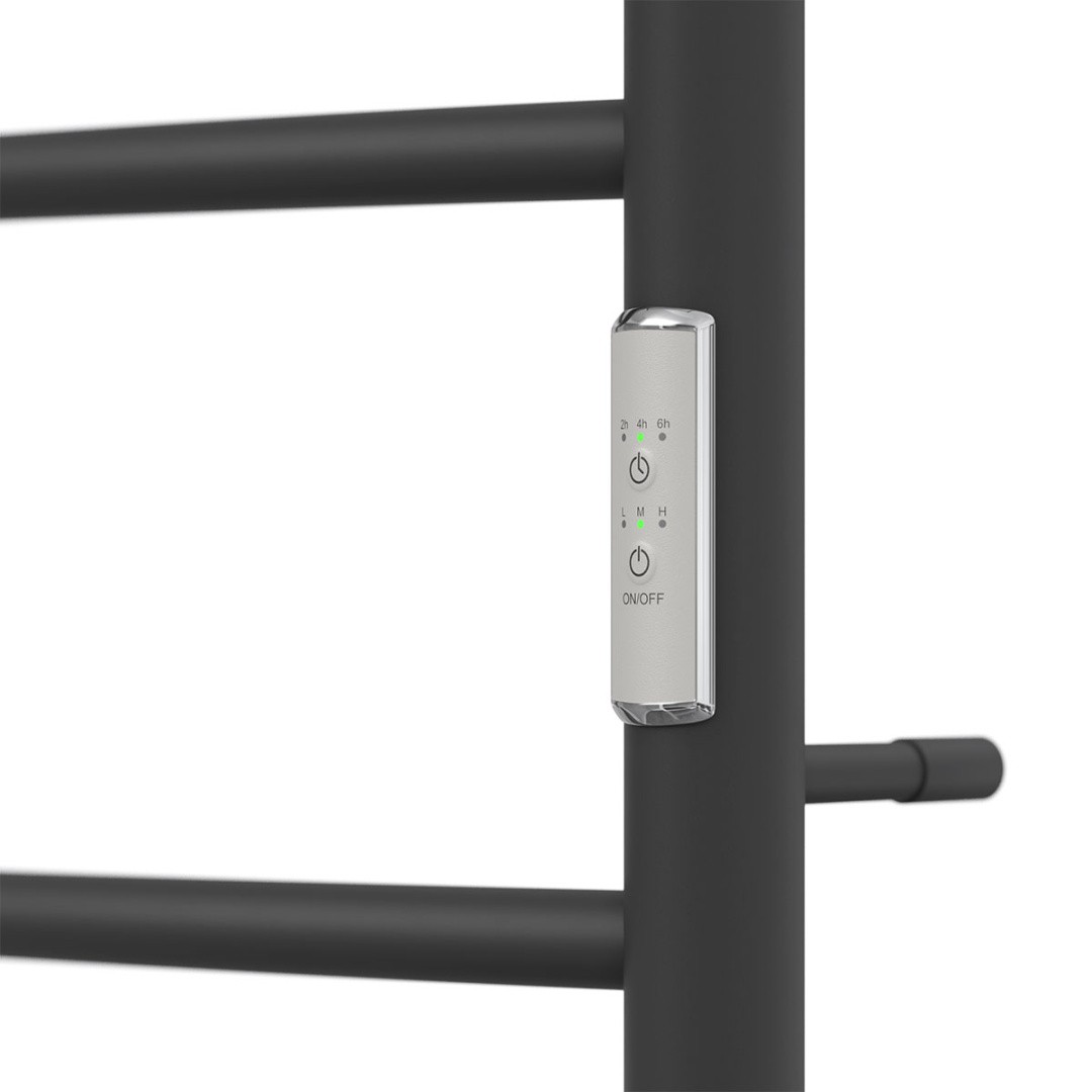 Приобрести полотенцесушитель электрический point 500х800 афина с полкой п5, черный pn04858pb