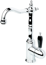 Boheme Смеситель для раковины Tradizionale, высокий, хром\черный 262-BLС