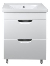 Loranto Тумба напольная с раковиной Стиль- 80/2 Н "Соло" 80х87 см, белая (CS00070389)