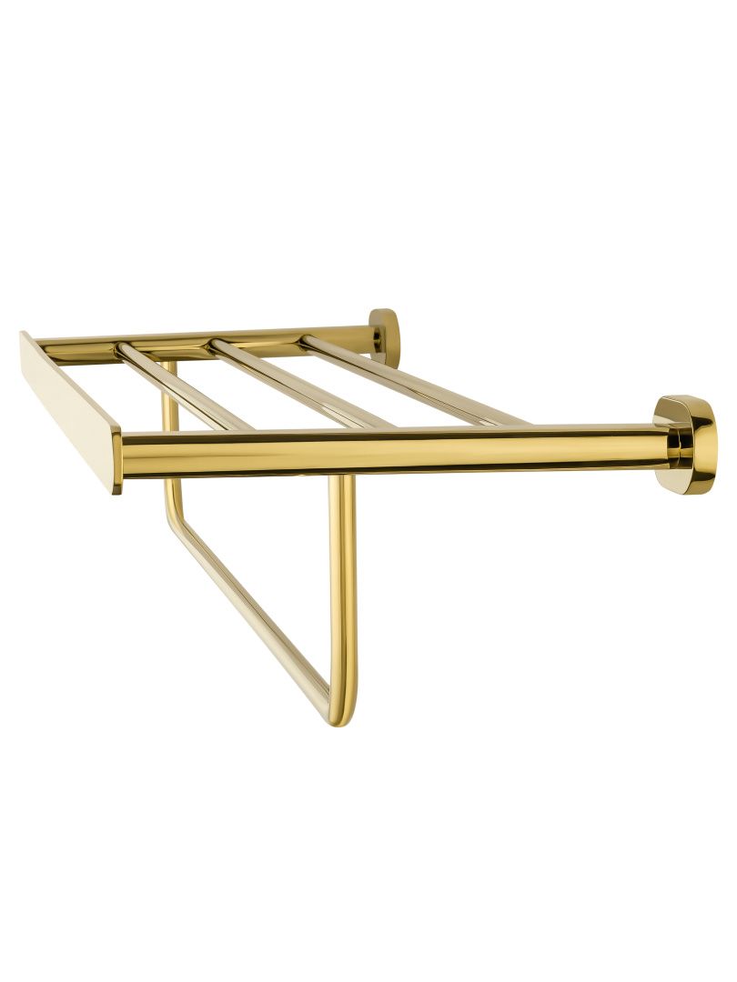Приобрести полотенцедержатель с полкой wonzon & woghand first, глянцевое золото (ww-8481-lg)