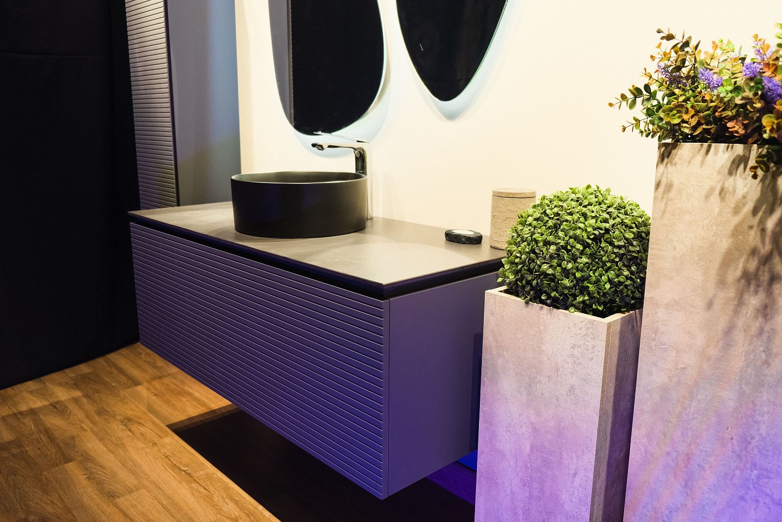 Приобрести jorno тумба подвесная stone 100 см со столешницей, антрацит