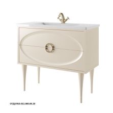 Caprigo Тумба с раковиной MILANO 100 см, кремовая, эмаль