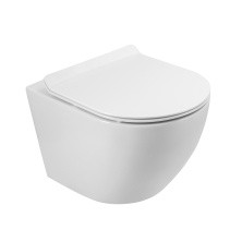 BelBagno Унитаз безободковый подвесной SFERA-TOR с сиденьем дюропласт, микролифт, белый BB046CH-TOR/BB2111SC