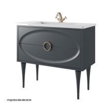 Caprigo Тумба с раковиной MILANO 100 см, серый, эмаль