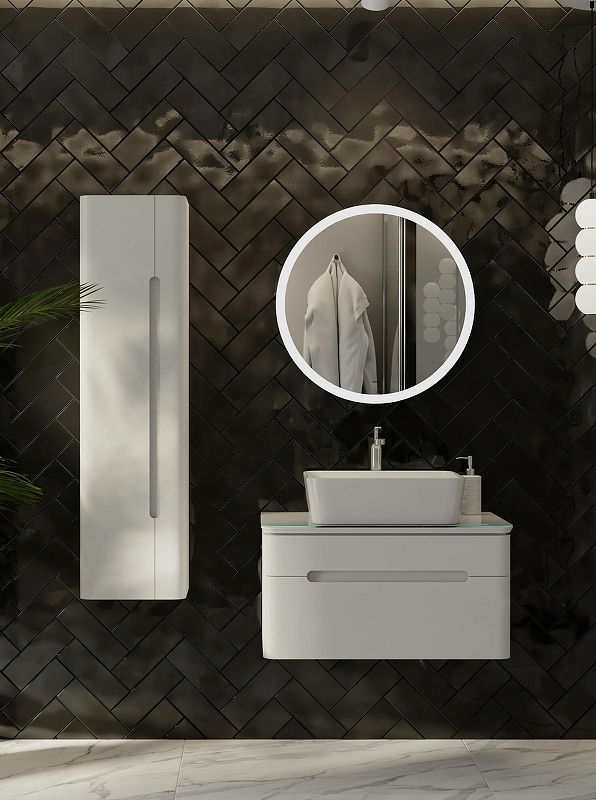 Приобрести jorno зеркало shine 65 см, с подсветкой, белое