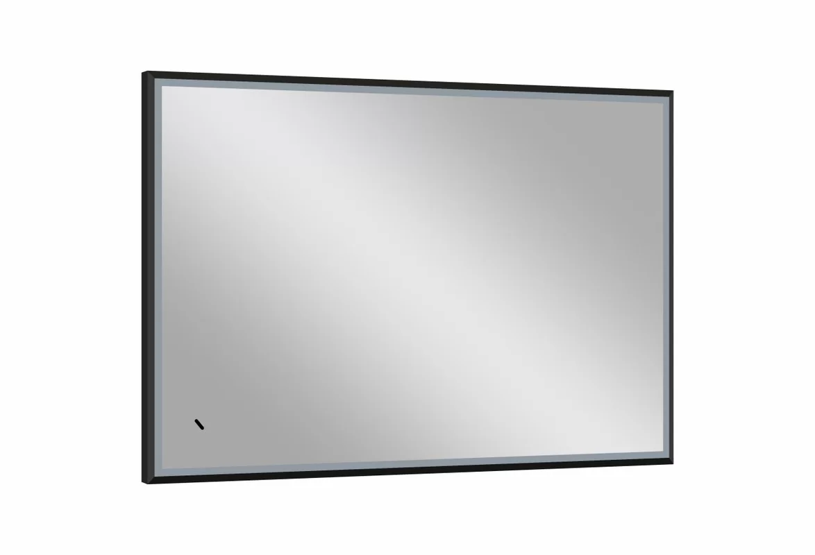 Приобрести continent зеркало с подсветкой stage black 100х70 см, черное