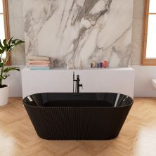 Frank Акриловая ванна F6103 Black/Black 170х75 см, отдельностоящая