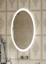 Continent Зеркало с подсветкой Lily 60х100 см, белое