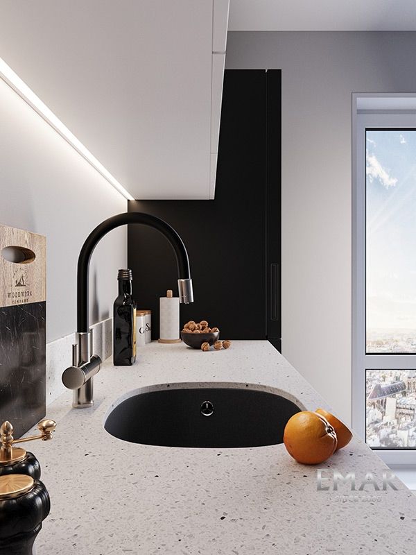 Приобрести emar смеситель для кухни, сатин ес - 3015 satin