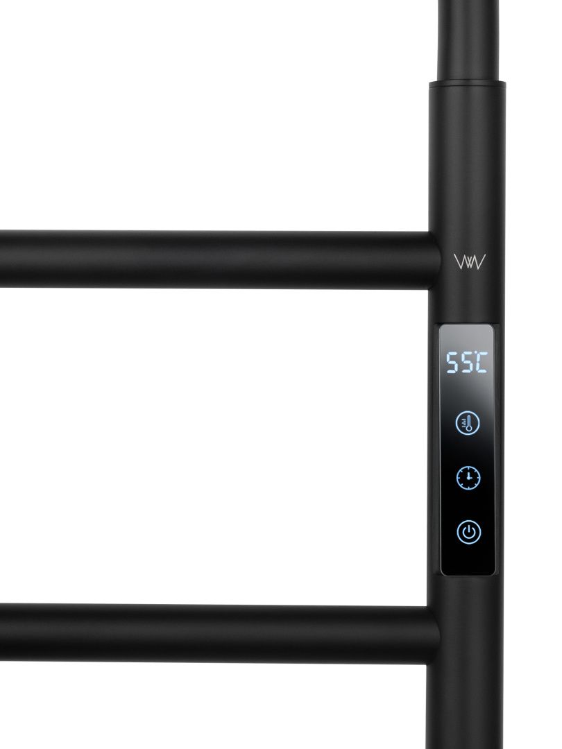 Приобрести полотенцесушитель электрический wonzon & woghand wismar, черный матовый (ww-al201-mb)