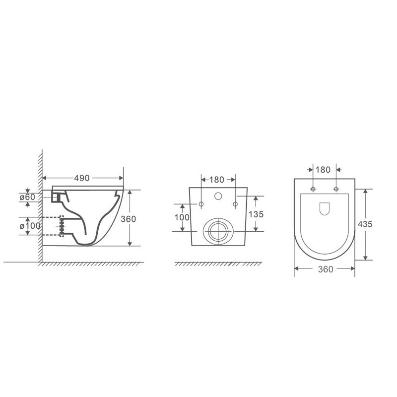 Приобрести унитаз подвесной azario az-2003, безободковый с крышкой микролифт
