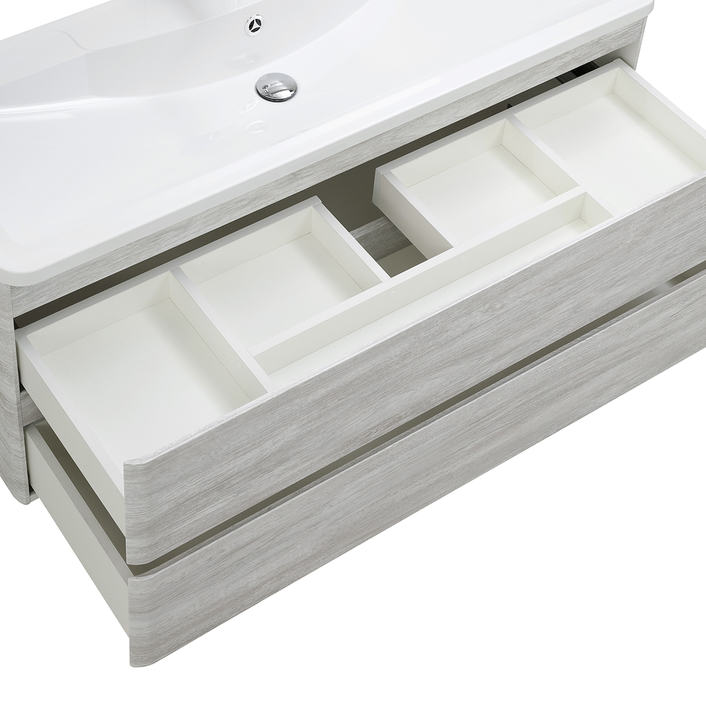 Приобрести belbagno тумба с раковиной albano 120 см, подвесная rovere vintage bianco, белая раковина