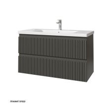 Caprigo Тумба с раковиной FORTE-Smalty TYPE 100 см, графит