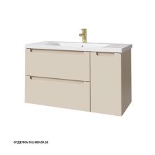 Caprigo Тумба с раковиной TERMIN-Smalty 100 см, правая, кремовая, эмаль