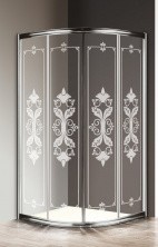 CEZARES Душевое ограждение GIUBILEO 80х80см GIUBILEO-R-2-80-SCORREVOLE-CP-Cr