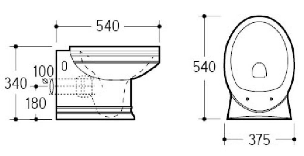 Приобрести boheme подвесной унитаз puro, белый 954