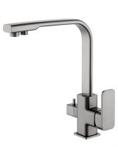 Смеситель для кухни с подключением фильтра WONZON & WOGHAND, Темный графит (WW-88458004-BGM)