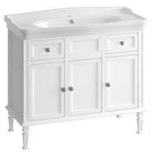 Opadiris Тумба напольная с раковиной Кантара 105 см, белая матовая