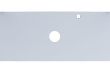 Столешница для раковины Aquanet Арт 100 см, белый матовый