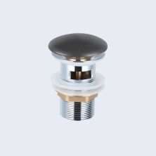 Vincea Донный клапан click clack, с переливом, антрацит матовый DBS-216MA