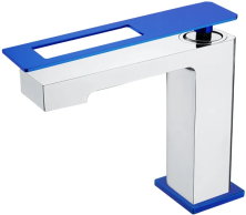 Boheme Смеситель для раковины Q, хром\синий 141-CRUW