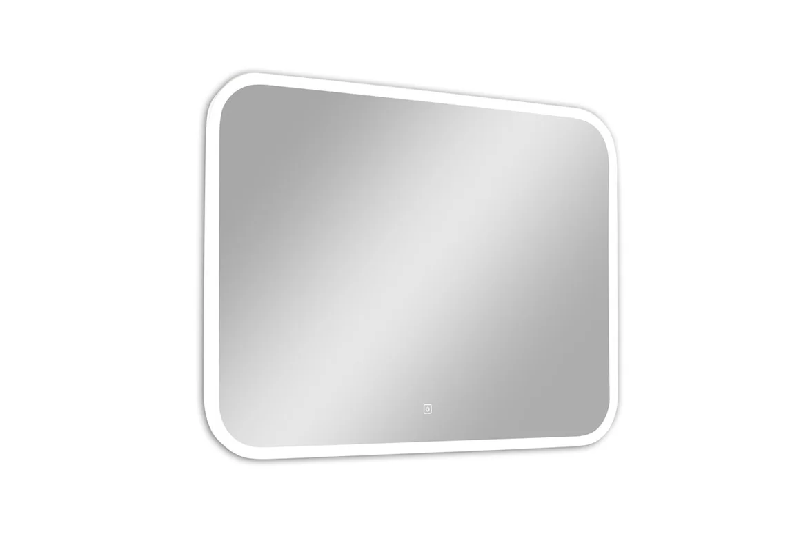 Приобрести continent зеркало с подсветкой demure 80х70 см, белое