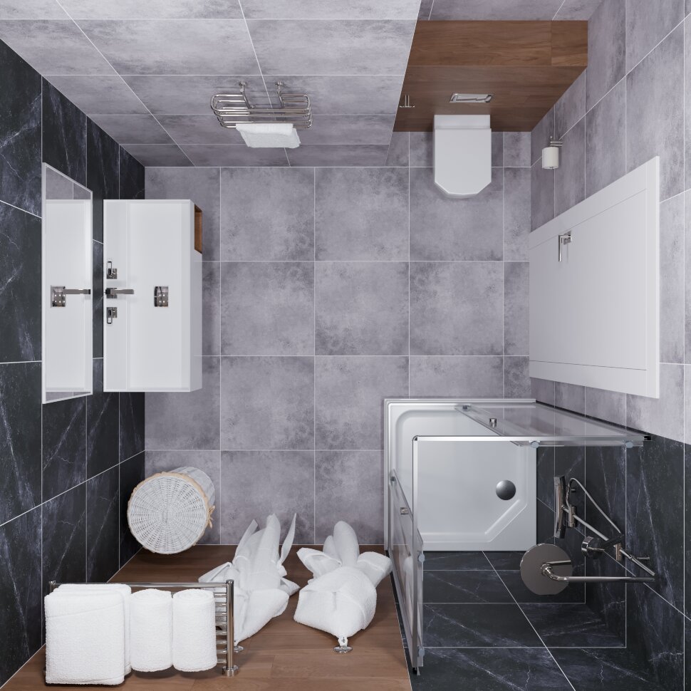 Приобрести тритон душевое ограждение вента 100х100 см, хром, прозрачное щ0000049619