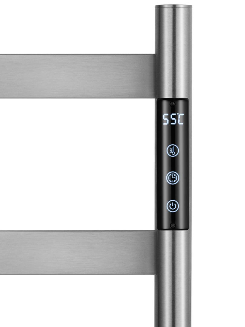 Приобрести полотенцесушитель электрический напольный wonzon & woghand essen, брашированный никель (ww-a407-br)