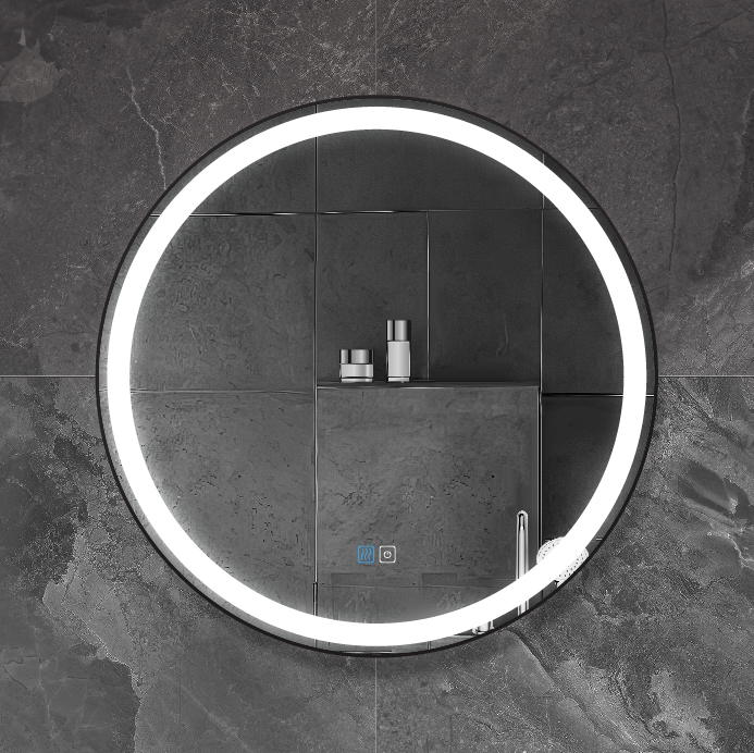 Приобрести cezares зеркало cadro 60х60 см, металлическая рама, подсветка, сенсорное включение, подогрев czr-spc-cadro-600-led-tch-warm