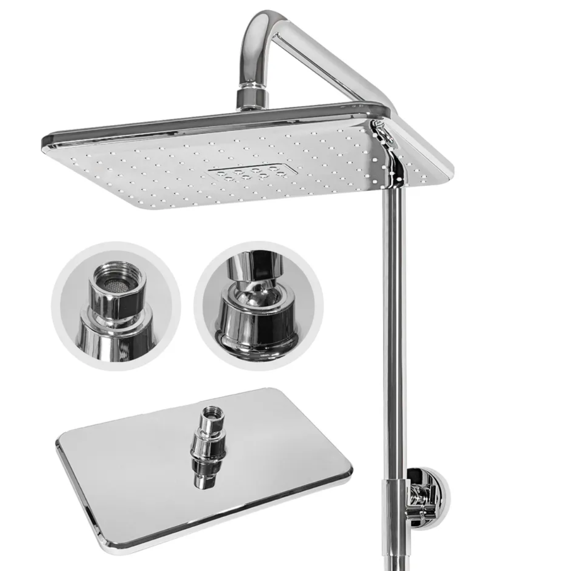 Приобрести grocenberg душевая система с термостатом, хром gb7005cr