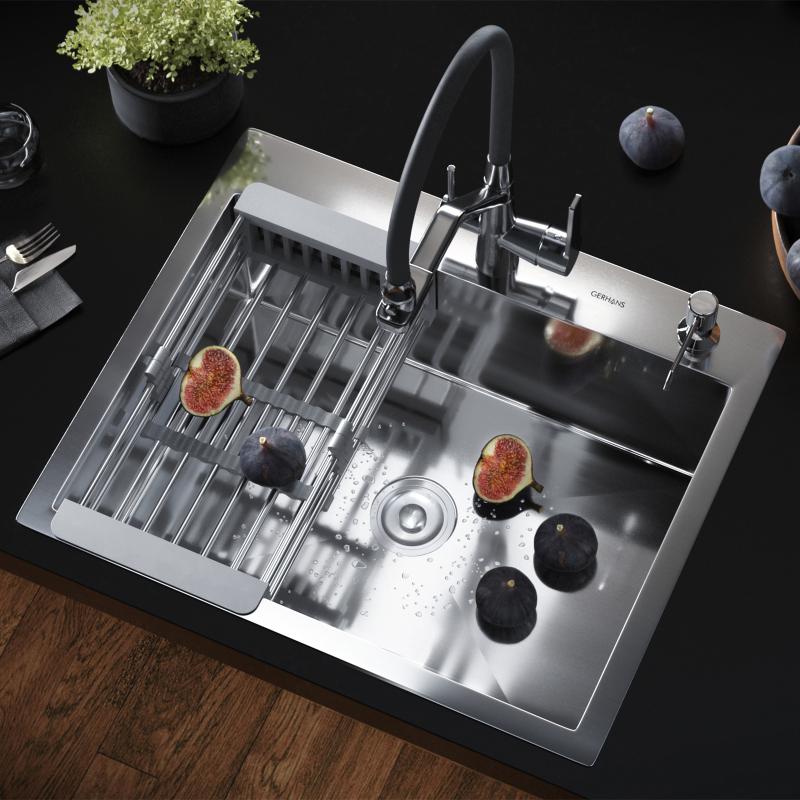 Приобрести gerhans коландер для кухонной мойки, серый k30300b