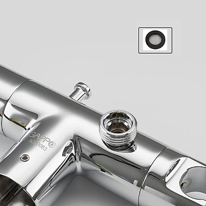 Приобрести gappo смеситель с гигиеническим душем g7290 с термостатом, хром 30097