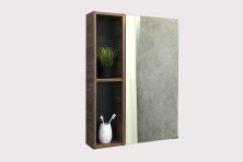 Сomforty Зеркало-шкаф "Штутгарт-60" дуб тёмно-коричневый