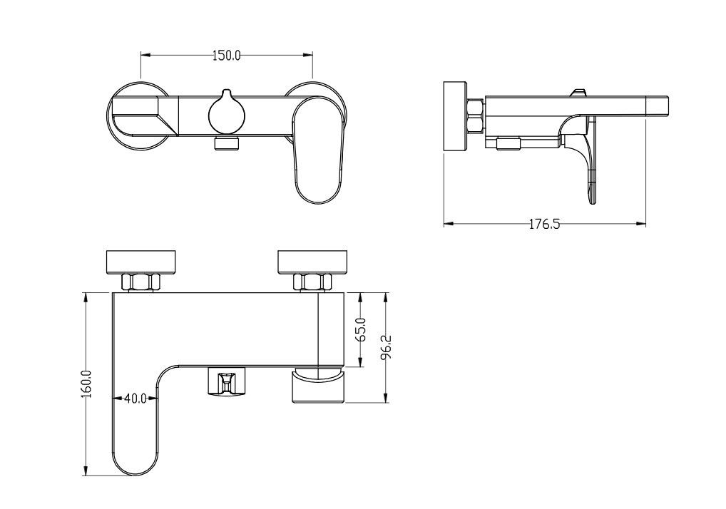 Приобрести boheme смеситель для ванны spectre, бронза 453-br