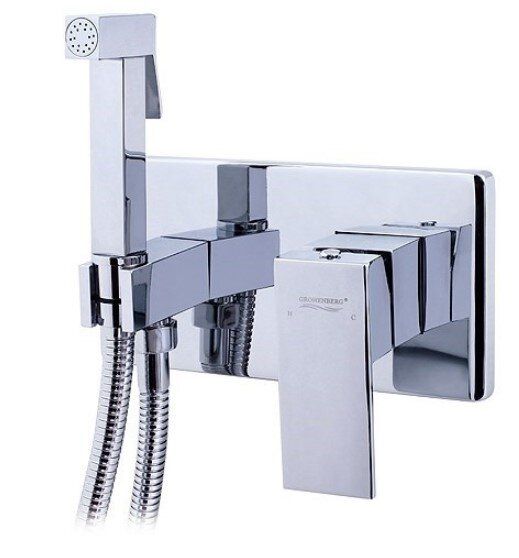 Приобрести grocenberg смеситель с гигиеническим душем, хром gb004cr