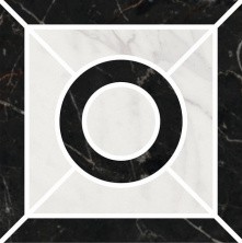 Декор напольный Kerama Marazzi Фрагонар Ins. Наборный черный 9.9x9.9