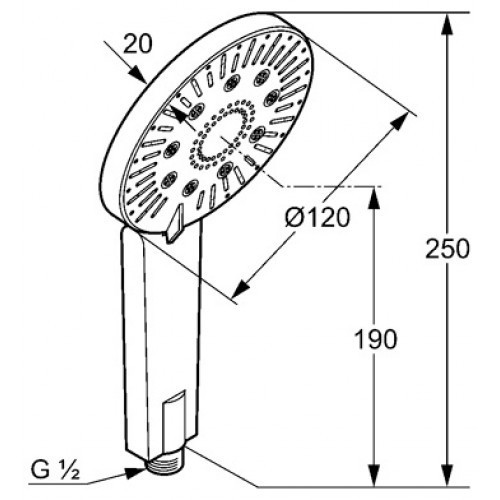 Приобрести kludi a-qas душевая лейка 3s