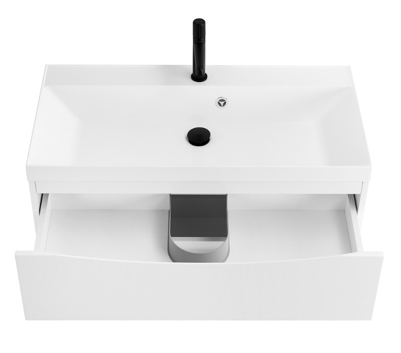 Приобрести тумба подвесная с раковиной belbagno marino-900-2c-so-bl-p 90 см, bianco lucido