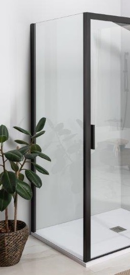 Приобрести aquanet душевая перегородка pleasure ae60-f-100h200u-bt 100, прозрачное стекло