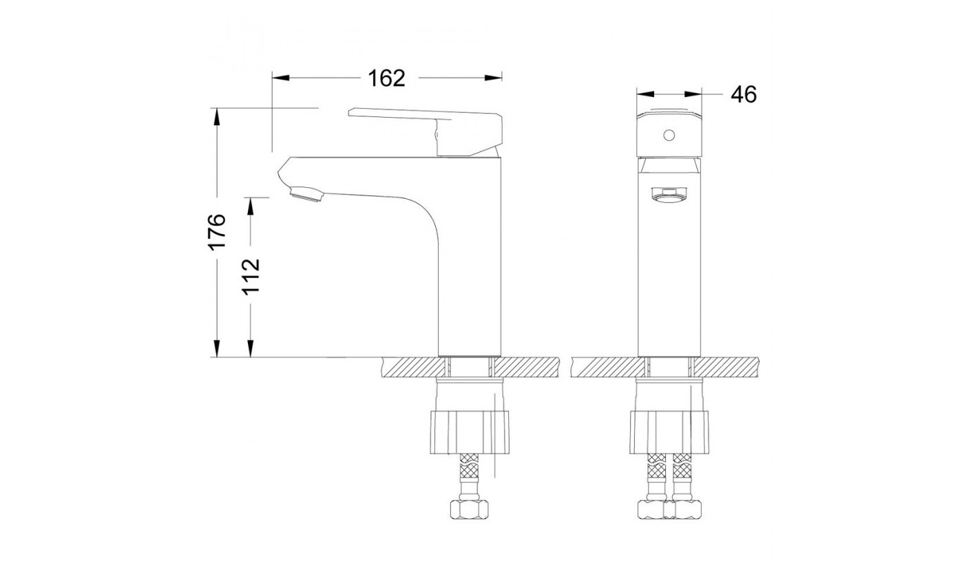 Приобрести lemark смеситель для раковины point, хром lm0306c