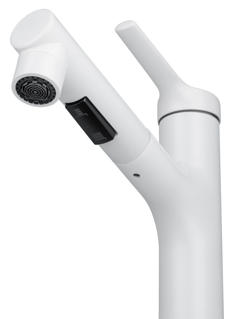 Приобрести смеситель для раковины с выдвижным изливом wonzon & woghand, белый матовый (ww-a40862-mw)